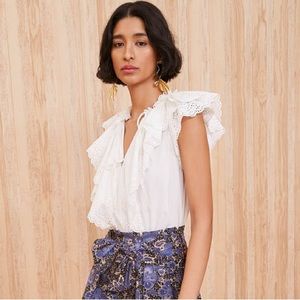 Ulla Johnson Lora Top in Pristine